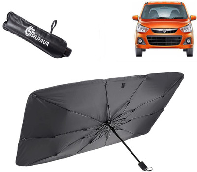 Selifaur Dashboard, Rear Window, Sun Roof, Windshield Sun Shade For Maruti Suzuki Alto K10(Black)