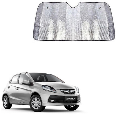 SPREADX Windshield Sun Shade For Honda Brio(Silver)