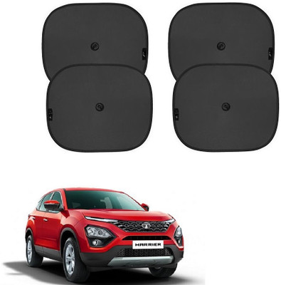 SPREADX Side Window, Rear Window Sun Shade For Tata Harrier(Black)
