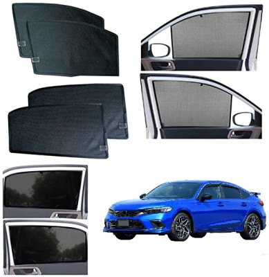 INSURE AUTOMOTIVE Side Window Sun Shade For Honda Civic(Black)