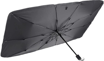 Delidge Windshield Sun Shade For Universal For Car Universal For Car(Black)