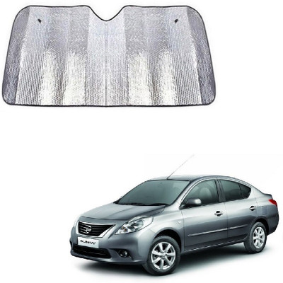 SPREADX Windshield Sun Shade For Nissan Sunny(Silver)