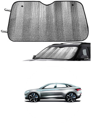 GONAMA Dashboard Sun Shade For Skoda Universal For Car(Silver)