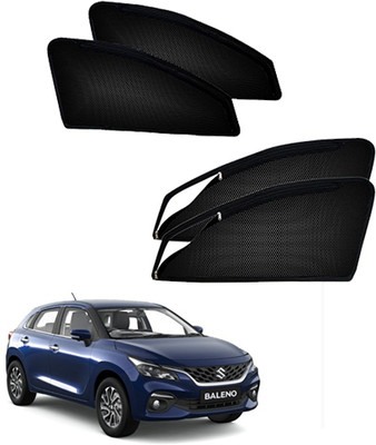 RAKRISH Rear Window, Side Window Sun Shade For Maruti Suzuki Baleno(Black)