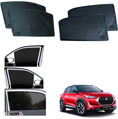 CuboDePlato Side Window Sun Shade For Nissan Magnite(Black)
