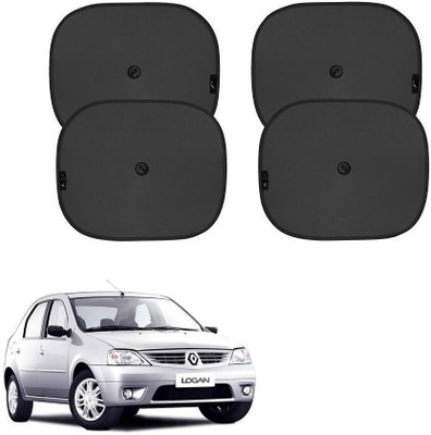 SPREADX Side Window, Rear Window Sun Shade For Mahindra Logan(Black)