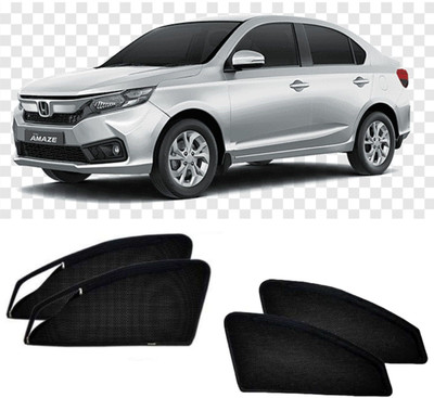GATIMAN Side Window, Rear Window Sun Shade For Honda Amaze(Black)