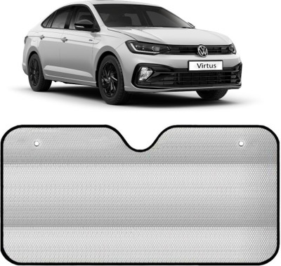 RideXpert Dashboard Sun Shade For Volkswagen Virtus(Silver)