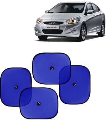 Kingsway Side Window, Rear Window, Dashboard, Sun Roof, Windshield Sun Shade For Hyundai Verna(Blue)