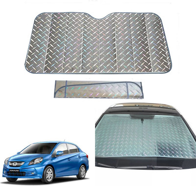AUTO PEARL Dashboard, Windshield Sun Shade For Honda Amaze(Grey)