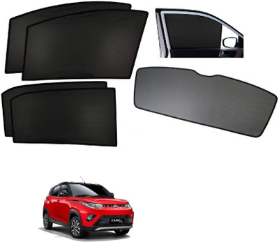 AuTO ADDiCT Side Window, Rear Window Sun Shade For Mahindra KUV 100(Black)