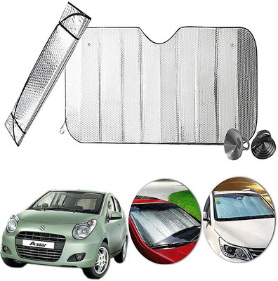 AUTO PEARL Dashboard, Windshield Sun Shade For Maruti Suzuki A-Star(Silver)