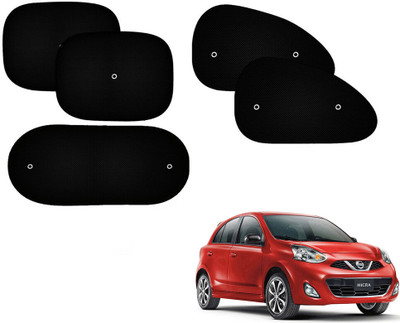 Automotive Prist Side Window Sun Shade For Nissan Micra Active(Black)