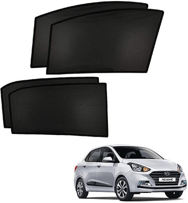 RAKRISH Side Window, Rear Window Sun Shade For Hyundai Xcent(Black)