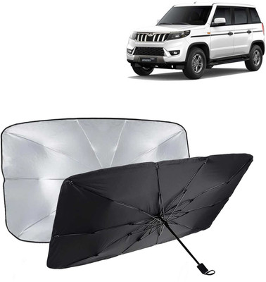 Kingsway Dashboard, Windshield Sun Shade For Mahindra Bolero Neo(Black, Silver)
