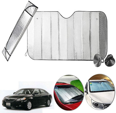 AUTO PEARL Dashboard, Windshield Sun Shade For Toyota Camry(Silver)