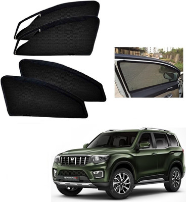 AuTO ADDiCT Side Window Sun Shade For Mahindra New Scorpio(Black)