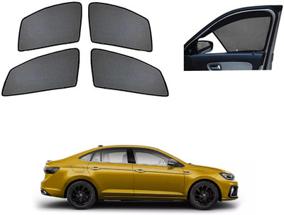 AuTO ADDiCT Side Window Sun Shade For Skoda(Black)