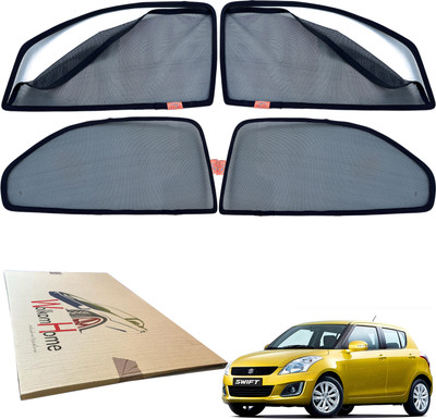 WolkomHome Side Window Sun Shade For Maruti Suzuki Swift(Black)