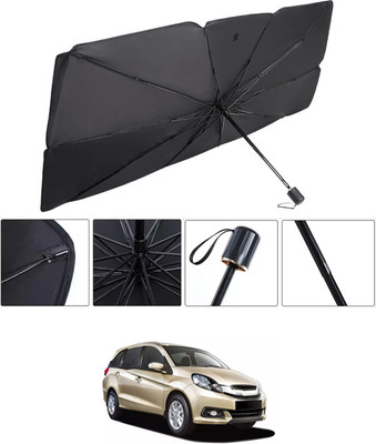 RKPSP Windshield Sun Shade For Honda Mobilio(Black, Silver)