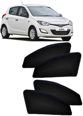 Microline Side Window Sun Shade For Hyundai i20(Black)