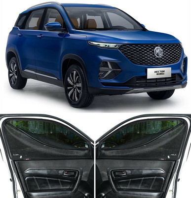 RAKRISH Rear Window, Side Window Sun Shade For MG Hector(Black)