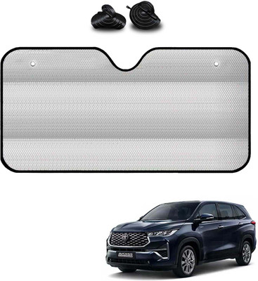 COSMOGEAR Windshield, Dashboard, Rear Window Sun Shade For Toyota Innova Hycross(Silver)