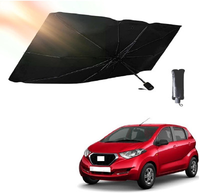 ROSHNEER ENTERPRISES Windshield Sun Shade For Datsun Redi GO(Black, Silver)