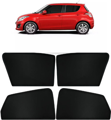 TOP VECHILE Rear Window, Side Window Sun Shade For Maruti Suzuki New Swift(Black)