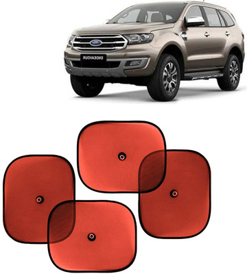Kingsway Side Window, Rear Window, Dashboard, Sun Roof, Windshield Sun Shade For Ford Endeavour(Red)