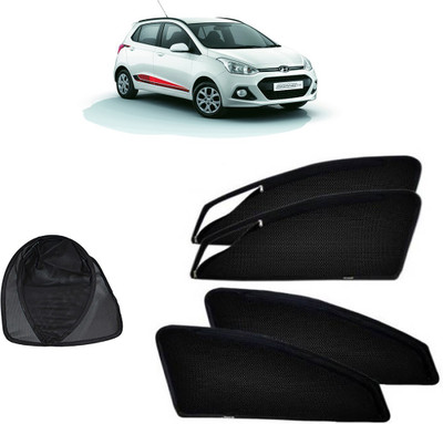 Magnetic Rear Window Sun Shade For Hyundai Grand i10(Black)