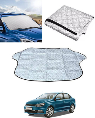 RKPSP Windshield Sun Shade For Volkswagen Ameo(Silver)