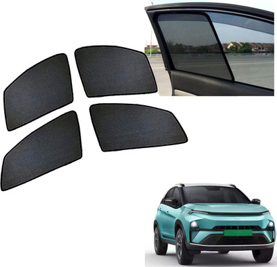 PEEPS STORE Side Window Sun Shade For Tata Nexon EV(Black)