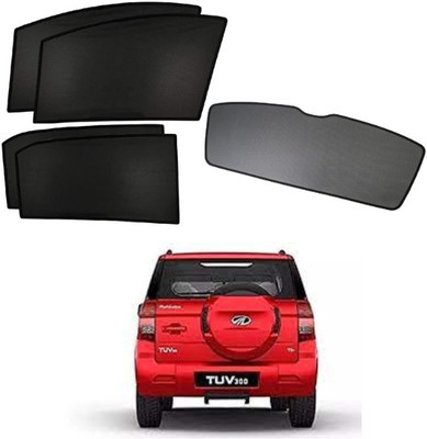 TOP VECHILE Rear Window, Side Window Sun Shade For Mahindra TUV 300(Black)