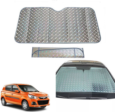 AUTO PEARL Dashboard, Windshield Sun Shade For Maruti Suzuki Alto 800(Steel)
