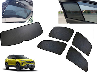 AUTO PEARL Rear Window, Side Window Sun Shade For Tata Harrier(Black)