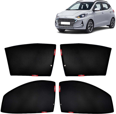 Kingsway Side Window, Rear Window Sun Shade For Hyundai Grand i10 NIOS(Black)