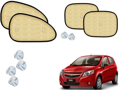 Shop Buy Side Window Sun Shade For Chevrolet Sail Hatchback(Beige)