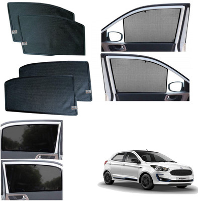 WolkomHome Side Window Sun Shade For Ford Figo(Black)