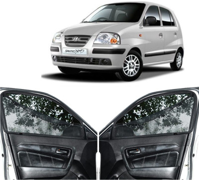 GATIMAN Rear Window, Side Window Sun Shade For Hyundai Santro Xing(Black)