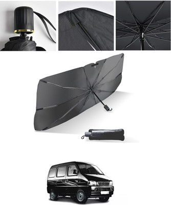 AYW Windshield Sun Shade For Maruti Suzuki Versa(Black, Silver)