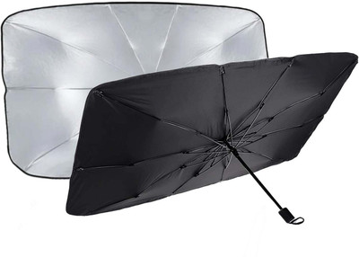 Kingsway Dashboard, Windshield Sun Shade For Universal For Car Universal For Car(Black, Silver)