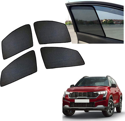 PEEPS STORE Side Window Sun Shade For Kia Sonet(Black)