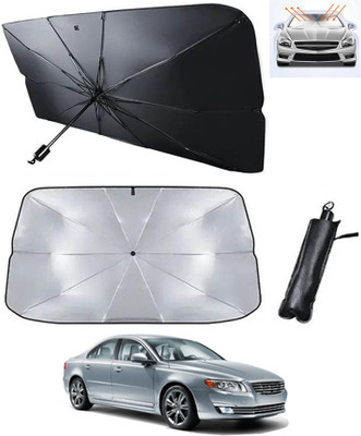 RKPSP Windshield Sun Shade For Audi S7(Silver, Black)
