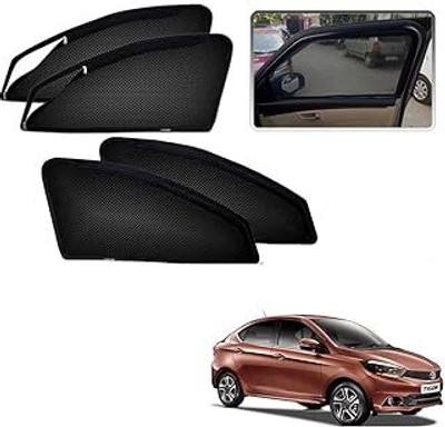 HARKRISH Side Window Sun Shade For Tata Tigor(Black)