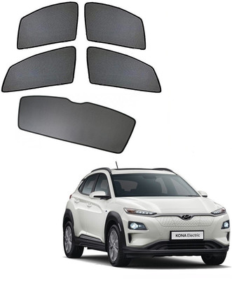AuTO ADDiCT Side Window, Rear Window Sun Shade For Hyundai(Black)