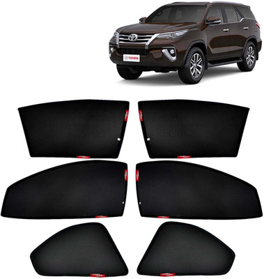 Kingsway Side Window, Rear Window Sun Shade For Toyota Fortuner(Black)