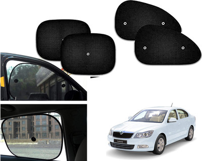 PEEPS STORE Side Window Sun Shade For Skoda Laura(Black)