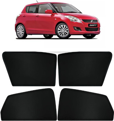 RAKRISH Rear Window, Side Window Sun Shade For Maruti Suzuki New Swift(Black)