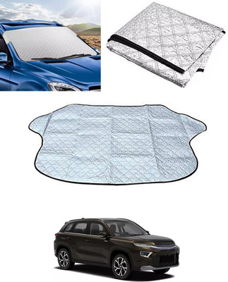 ABJD Windshield Sun Shade For Toyota Urban Cruiser Hyryder(Silver)